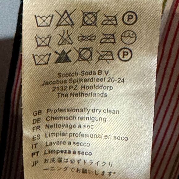 Maison Scotch Women's Blazer Jacket US Size Medium 10 Navy Blue Wool Blend Lined - Picture 9 of 9